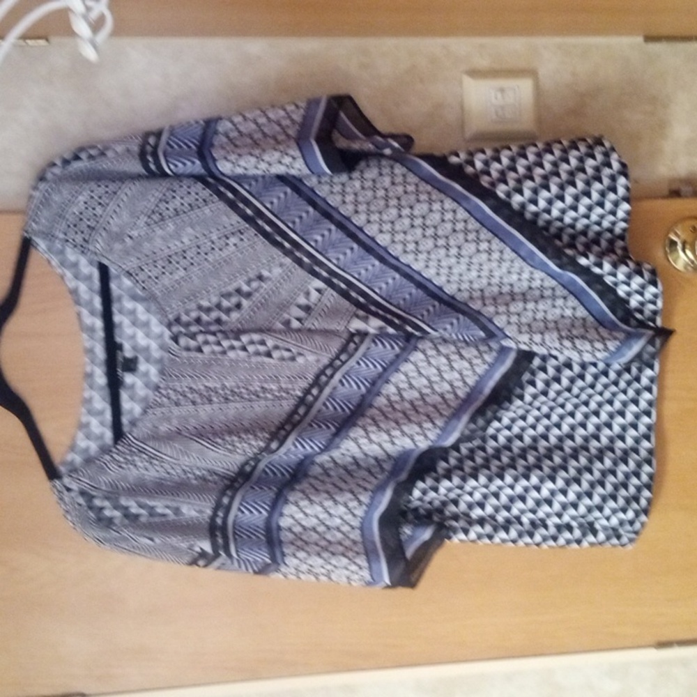 Plus size 1X poncho blouse